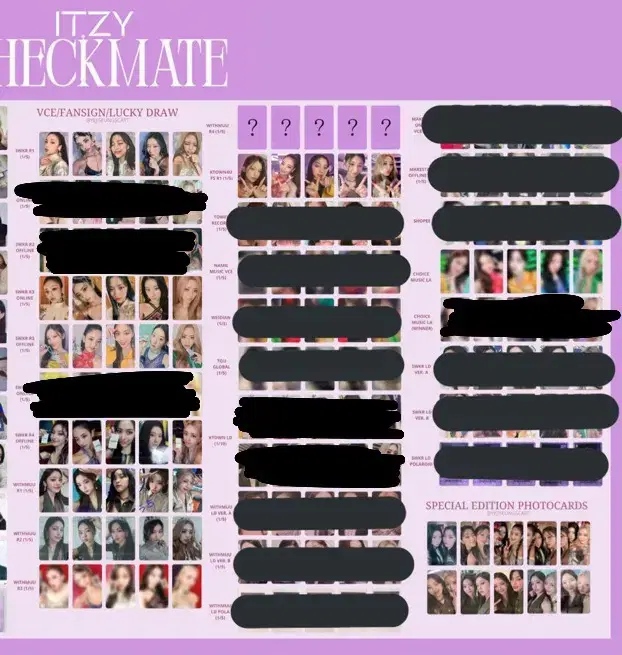 ITZY checkmate photocards benefits